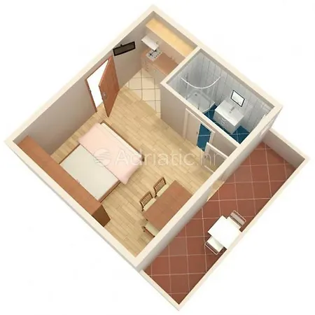 Apartment In With Sea View, Balcony, Air Conditioning, Wifi 5113-2